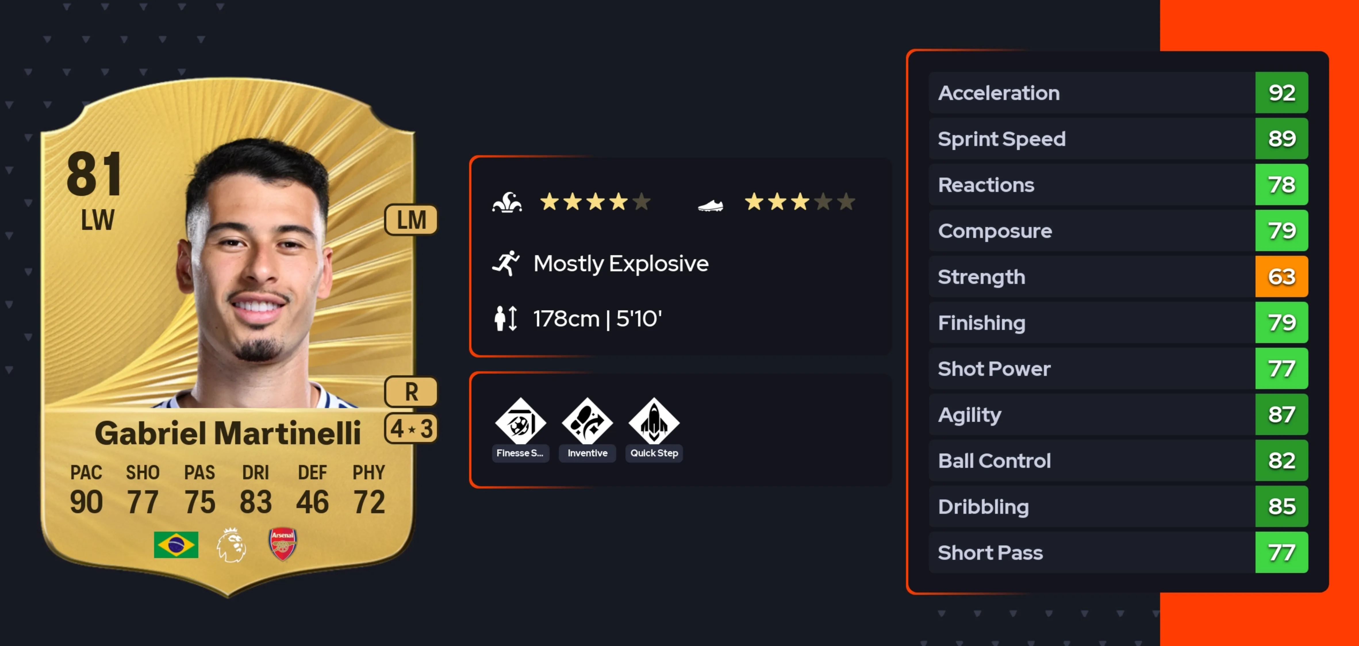 Gabriel Martinelli fc 26